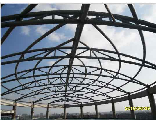浏阳中煤朔州宾馆管桁架工程